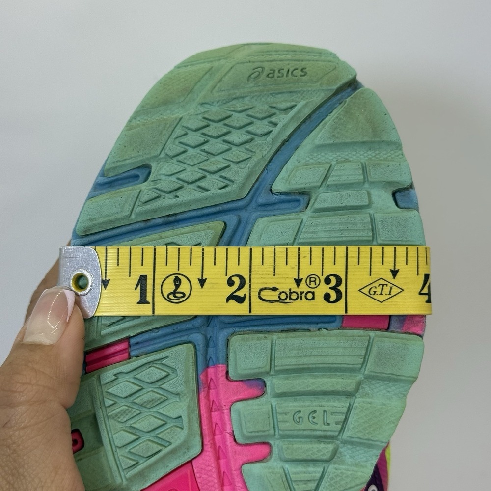 ASICS Gel Noosa Tri 7.5 Womens Neon Running Shoes Multicolor Triathlon Sneakers - Picture 8 of 9